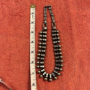 Boho, tribal Thai silver necklace